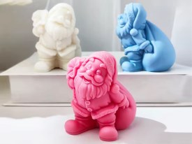 Molde silicona Papa Noel con bolsa